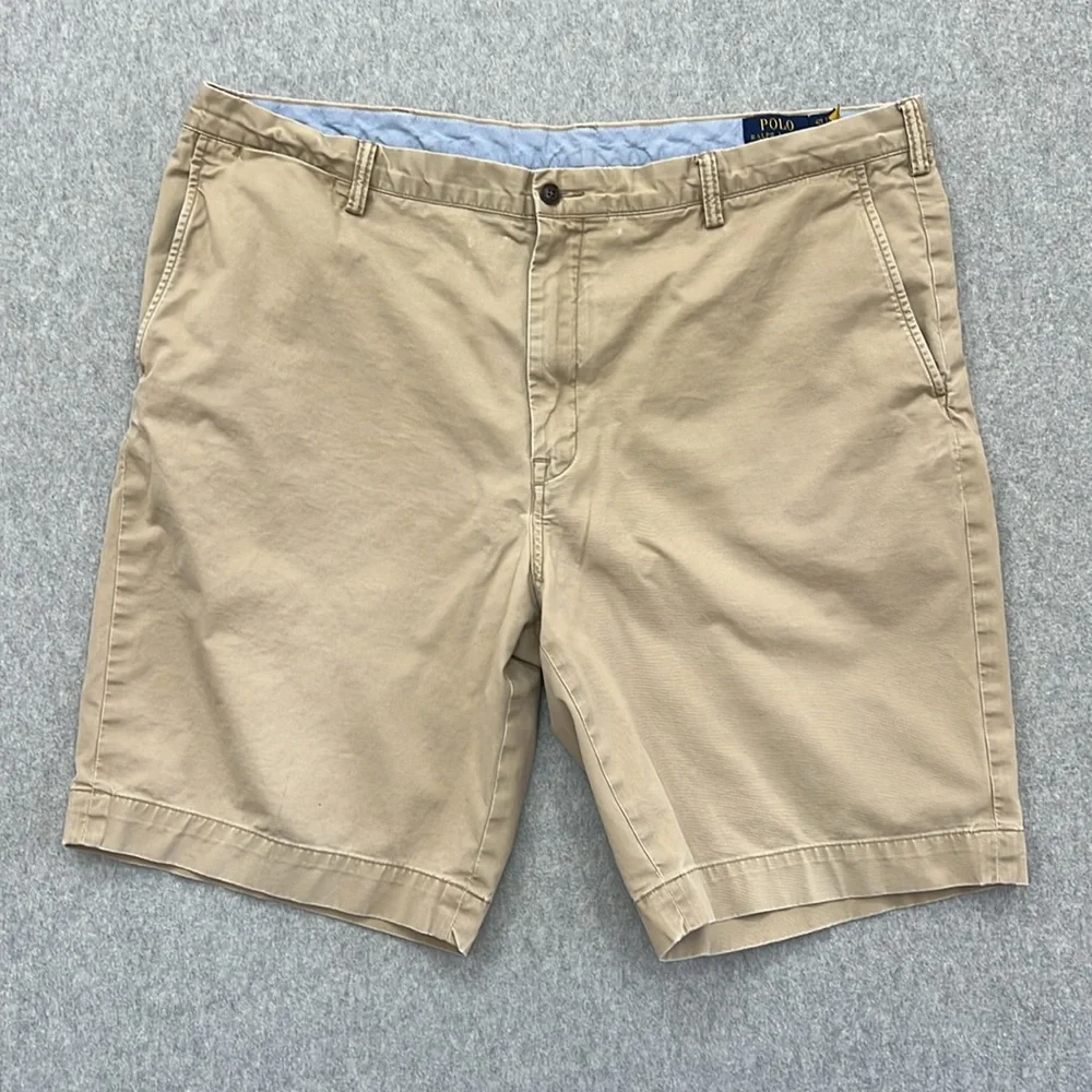 Polo Ralph Lauren Mens Tan Stretch Classic Fit Shorts The Polo Chino Sz 42 Tall